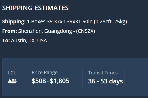 3 DDP Shipping Cost from China