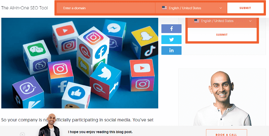 7.Social Media pages