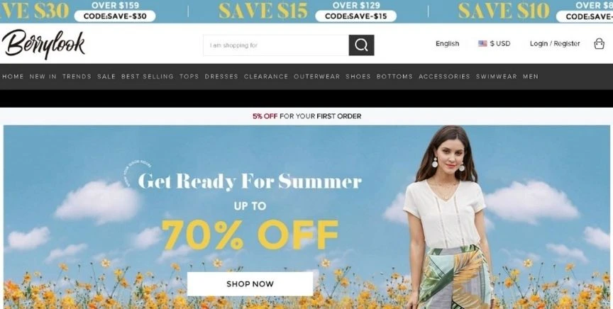 Clothing websites like clearance romwe