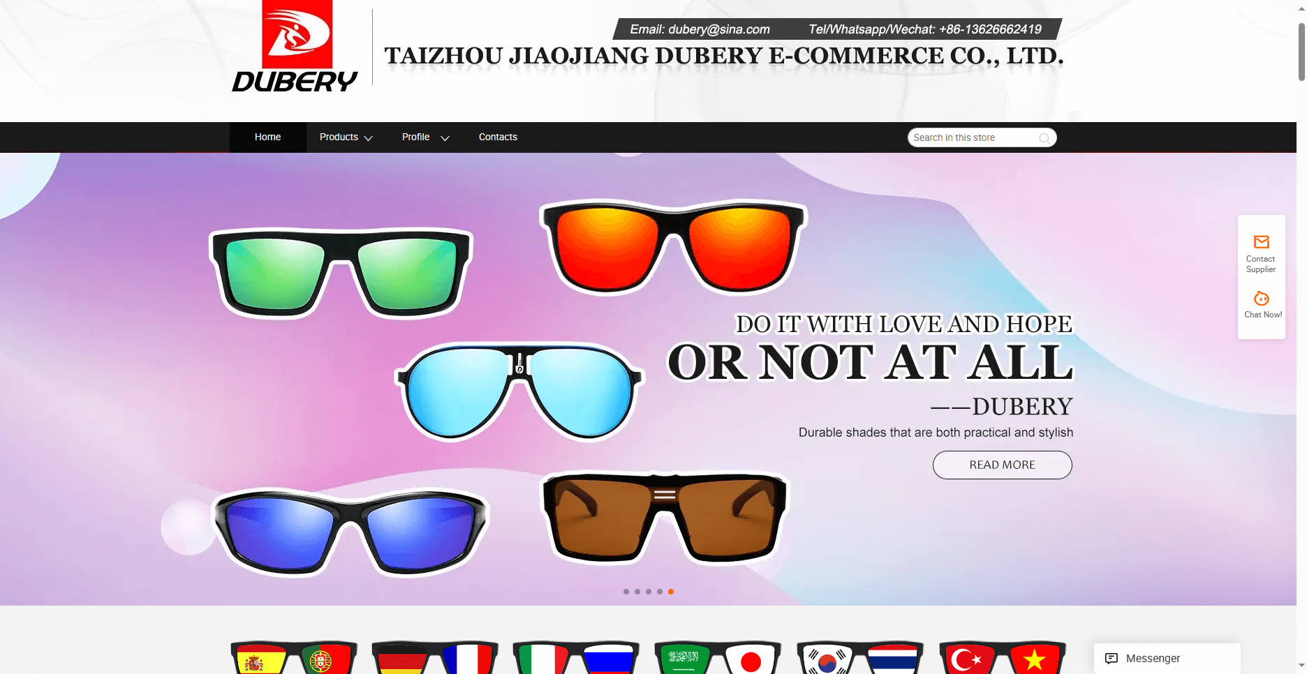 Taizhou Jiaojiang Dubery E-Commerce Co., Ltd. best sunglasses manufacturer in China