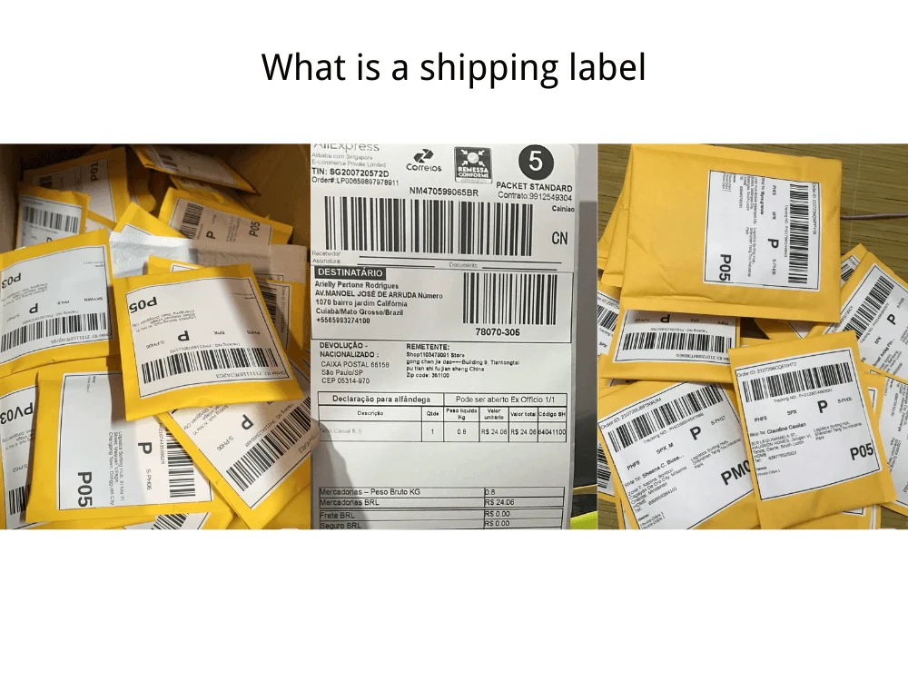 What is a shipping label